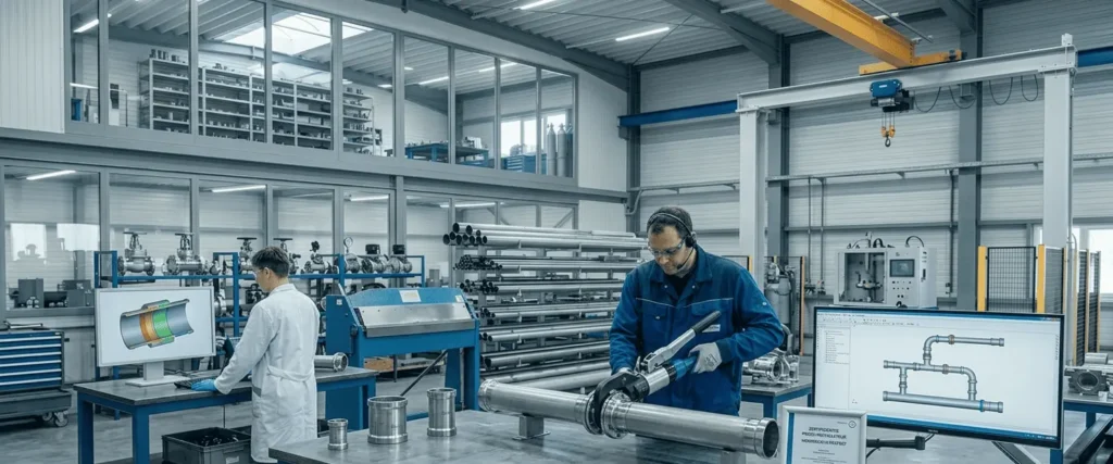 Pressleitungen bei Calim Metallbau